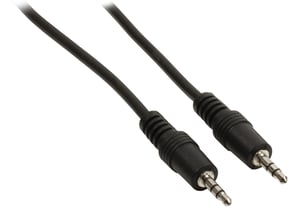 Valueline VLAP22000B05 Audiokabel 0,5 m, 3,5 mm, schwarz