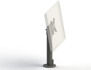 Ergonomic Solutions SpacePole POS SPV1102 30 cm (11,8") Svart skrivbord