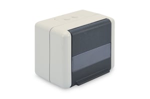 Digitus Datenanschlussdose für Keystone-Module, IP44, Aufputzmontage mit Klappe