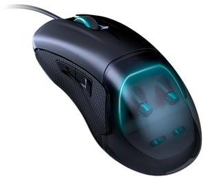 NACON PCGM-500ES gamingmus, tvåhandsmodell, USB typ A, optisk, 6400 DPI