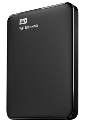 Western Digital Elements Portable zewnętrzny dysk twarde 1 TB 2.5" Micro-USB B 3.2 Gen 1 (3.1 Gen 1) Czarny