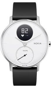 Nokia Steel HR Aktivitätsarmband Schwarz, Edelstahl, Weiß