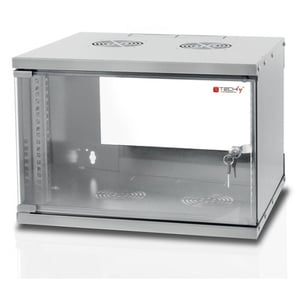 Techly I-CASE EL-1009G32 9U-Rack, Hängeschrank, grau