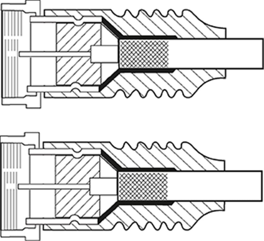 Goobay 50738 kabel koncentryczny 2,5 m F-Typu Biały