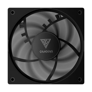 GAMDIAS NOTUS M1-1201 Processor Vätskekylningssats 12 cm Svart 1 st.