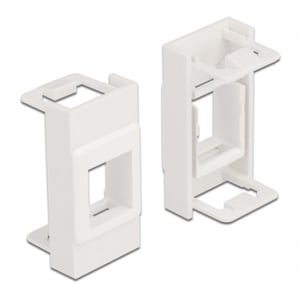 DeLOCK Moduł Easy 45, uchwyt Keystone 22,5 x 45 mm, biały