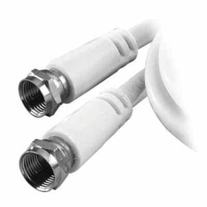 Vivanco VVSAT15MMW Koaxialkabel 1,5 m, F-Stecker, weiß