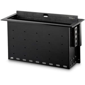 StarTech BOX4MODULE organizator na kable Biurko Skrzynka kablowa Czarny 1 szt.