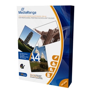 MediaRange MRINK103 fotopapper A4 Vitt Hög glans