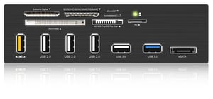 ICY BOX IB-867 kortläsare USB 3.2 Gen 1 (3.1 Gen 1)/eSATA, intern, svart