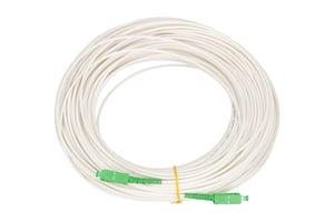 Extralink Patchkabel SC/APC-SC/APC vit LSOH, Singlemode, Simplex, G.657A2, 3 mm, 30 m