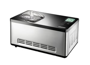 Unold 48845 Ice Cream Maker, Compressor-Based, 2 L, 180 W, Black, Stainless Steel