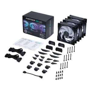 Phanteks D30-120 D-RGB Fan Obudowa komputera Wentylator 12 cm Czarny 3 szt.