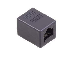 Maclean MCTV-811 Adapter für RJ45-Kabel, schwarz