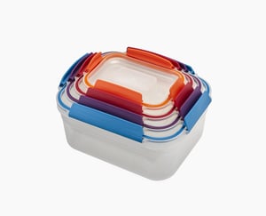 Joseph Joseph Nest Rectangular Set, 6.49 L, Multicolor, 4-piece set