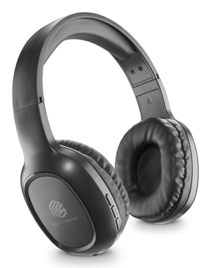 Music Sound 8018080355882 Kopfhörer-Set, kabellos, Kopfbügel, Bluetooth-Anrufe/Musik, schwarz