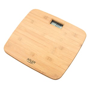 Adler AD 8173 Square Bamboo Electronic Personal Scale