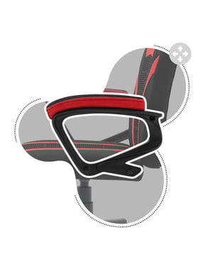Huzaro Ranger 1.0 Red Mesh Płaskie siedzisko Siatka z oczkiem