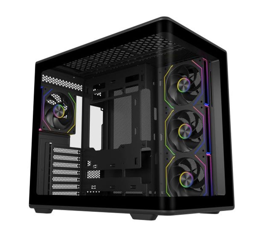Cooler Master Elite 600 Tower Czarny, Przezroczysty