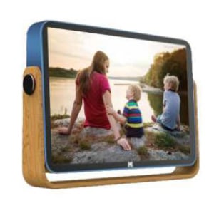 Kodak RWF-108 Digitaler Bilderrahmen, Blau, Holz, 25,4 cm (10"), Touchscreen, WLAN
