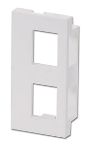Lindy 60552 Outlet and Switch Frame, White