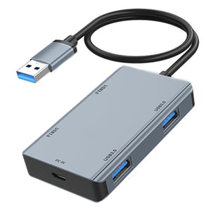 Vakoss TC-4203X huby i koncentratory USB 3.2 Gen 1 (3.1 Gen 1) Type-A 5000 Mbit/s Srebrny