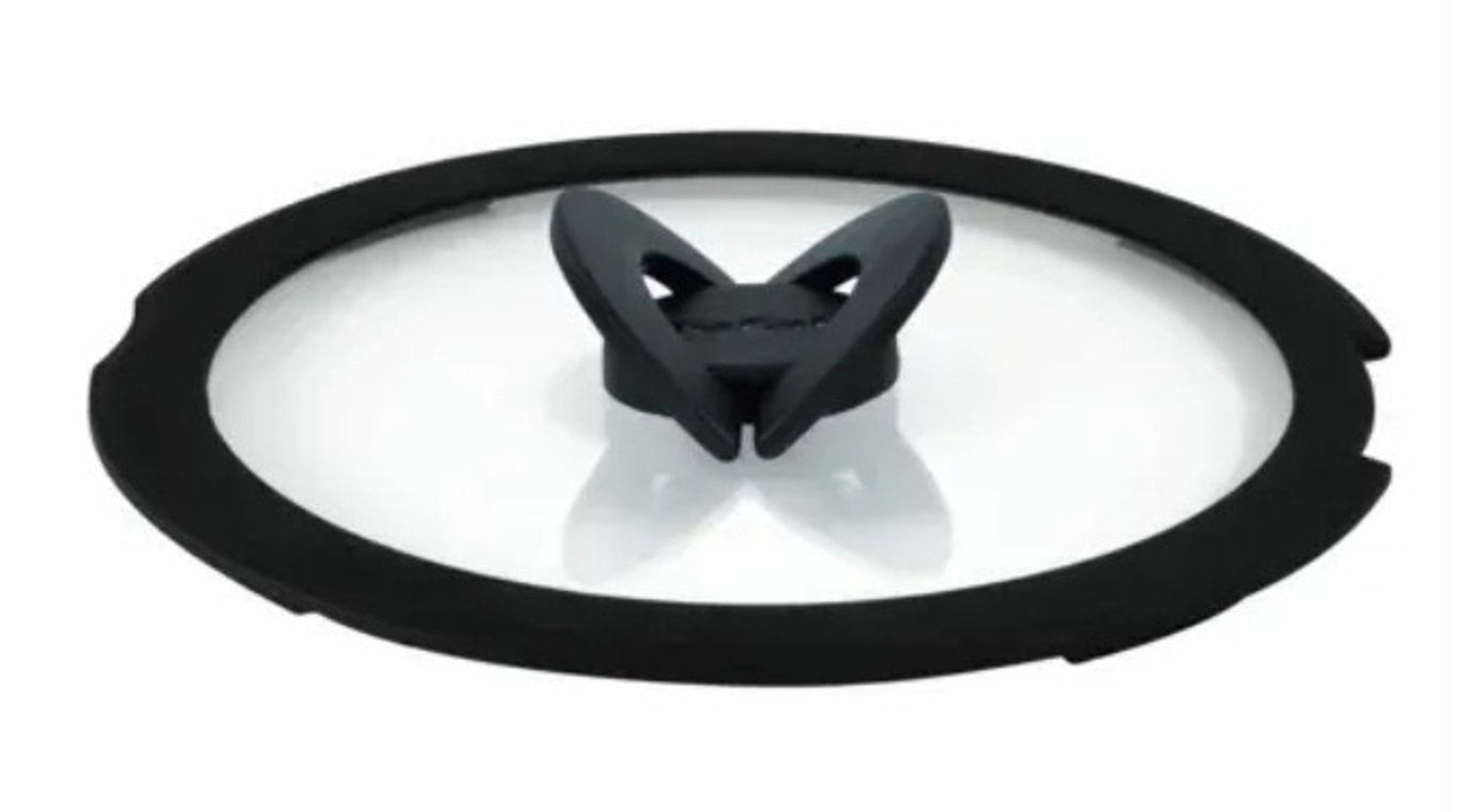 Tefal L9846753 pokrywka Okrągły Czarny, Przezroczysty