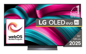 LG OLED evo AI OLED55C51LA Fernseher 139,7 cm (55") 4K Ultra HD Smart-TV WLAN Schwarz