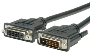 VALUE 11995563 kabel DVI 2 m DVI-D Czarny