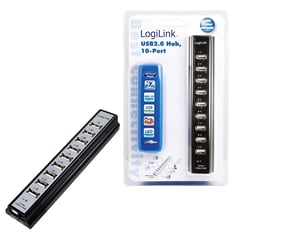 LogiLink UA0096 Hubs und Konzentratoren 480 Mbit/s Schwarz