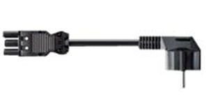 Bachmann H05VV-F 3G 1.5 mm² 1.5 m Black 1.5 m CEE7/4 GST18/3