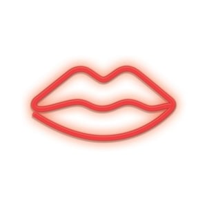 Forever Light Neon LED Light LIPS red Bat + USB FLNEO8 Lekka ozdoba