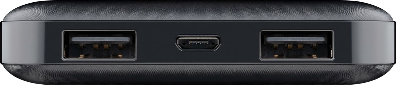фото Зовнішній акумулятор (павербанк) Goobay 10000mAh Slimline Black (40891)