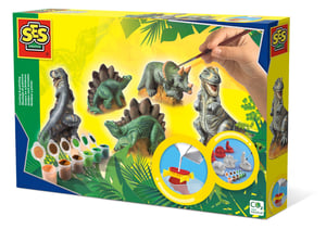 SES Creative Kinder-Dinosaurier-Guss- und Malset