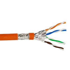 Helos 263842 kabel sieciowy Pomarańczowy 500 m Cat7 S/FTP (S-STP)