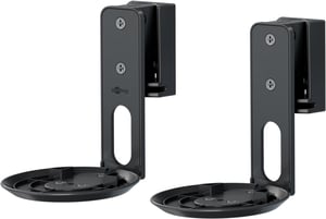 Goobay 71025 Speaker Mount, Wall-Mounted, Steel, Black