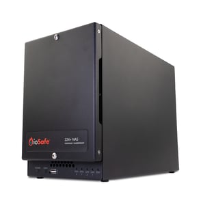 ioSafe 224+ NAS Desktop Intel® Celeron® J4125 2 GB DDR4 0 TB HDD DSM Black