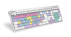 Logickeyboard LKB-FCPX10-CWMU-DE klawiatura Biuro USB QWERTZ Niemiecki Wielobarwny