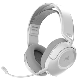 Corsair HS35 v3 Zestaw słuchawkowy Przewodowy i Bezprzewodowy Opaska na głowę Gaming Bluetooth Biały