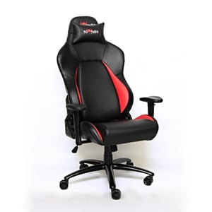 Red fighter C2 Uniwersalny fotel dla gracza Obite siedzisko Czarny, Czerwony