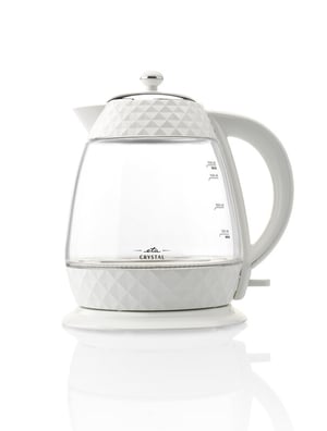 Eta Crystal czajnik elektryczny 1,7 l 2200 W Przezroczysty, Biały