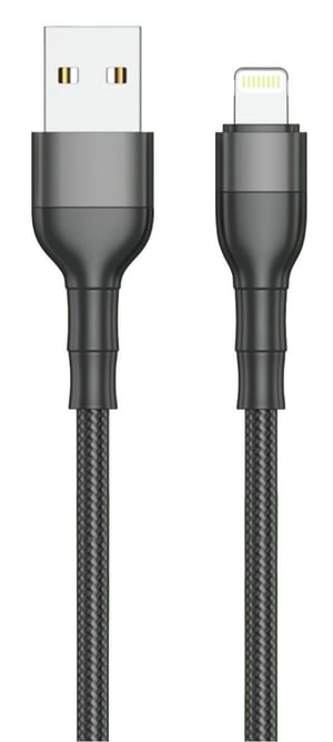 2GO 797305 kabel Lightning 1 m Czarny