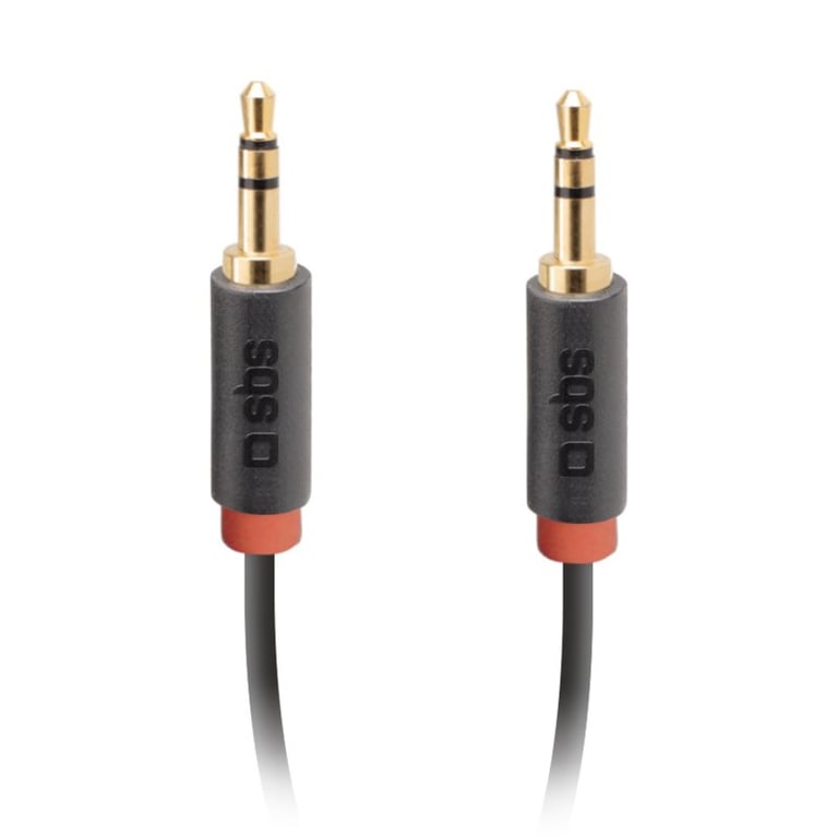 SBS TECABLE35KR kabel audio 1,5 m 3.5mm Czarny