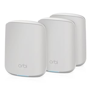 NETGEAR Orbi RBK353 AX1800 WiFi 6 Dualband-Mesh-System Dualband (2,4 GHz/5 GHz) Wi-Fi 6 (802.11ax) Weiß 7 Innen