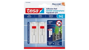 TESA 77764 Indoor Universal Hook, White, 2 pcs.