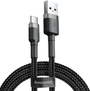 Baseus Cafule USB-Kabel USB 2.0 0,5 m USB A USB C 0,48 Gbit/s Schwarz