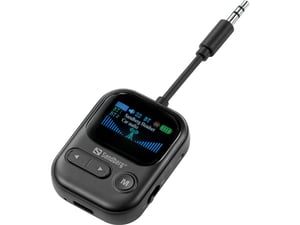 Sandberg 450-14 bezprzewodowy nadajnik audio 3,5 mm 10 m Czarny Wbudowany wyświetlacz