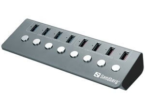 Sandberg USB 3.0-Hub 4xDaten + 4xLadeanschluss