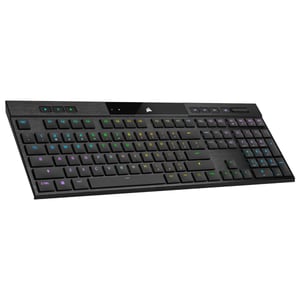 Corsair K100 AIR Gaming-Tastatur USB + RF Wireless + Bluetooth QWERTY Englisch Schwarz