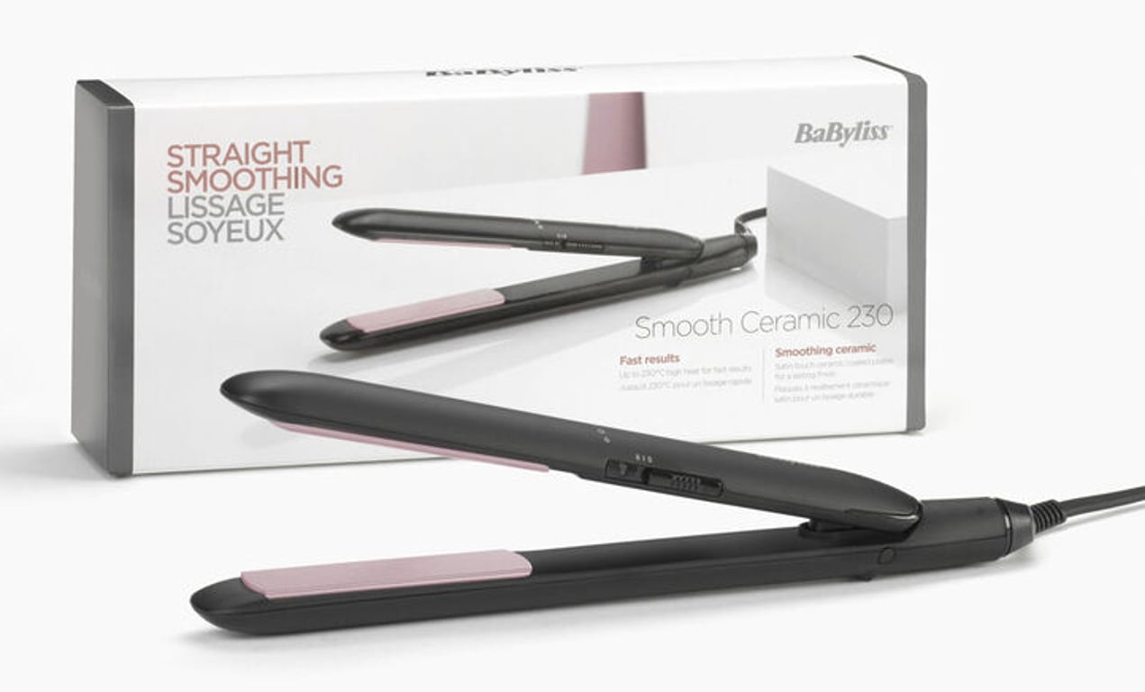 BaByliss CERAMIC 230 Prostownica Ciepły Czarny 1,8 m